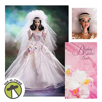 Blushing Orchid Bride Barbie Porcelain Doll The Wedding Flower Collection Mattel • $80.96