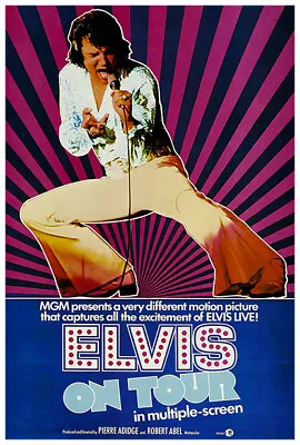 Elvis On Tour - Elvis Presley - 1972 - Movie Poster - US Release #1 • $10.99