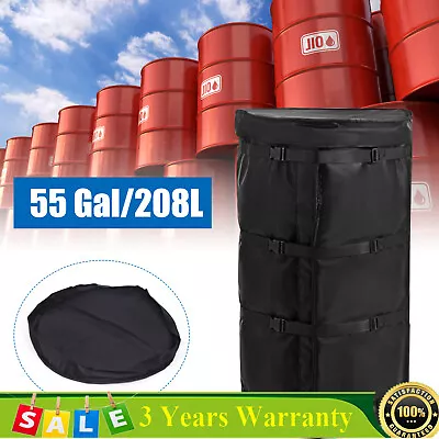 55Gallon/208L Drum Thermal Blanket Heater Drum Heat Pail Heater Adjustable 1100W • $191