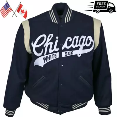 Varsity 1967 Chicago White Sox Blue Wool Vintage Baseball Jacket For Men Women • $99.99