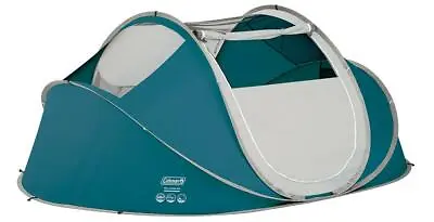 Coleman Festival Tent Galiano 4 Person Fast Pitch Blue Camping Festival Fishing • £93.36