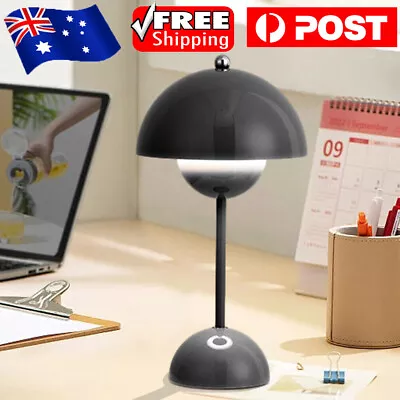 Modern Flower Bud Table Lamp USB Rechargeable Lamp Cordless Dimmable Night Light • $23.89