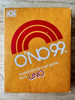 Vintage  O'no 99 Card Game From The Makers Of UNO • $12.50