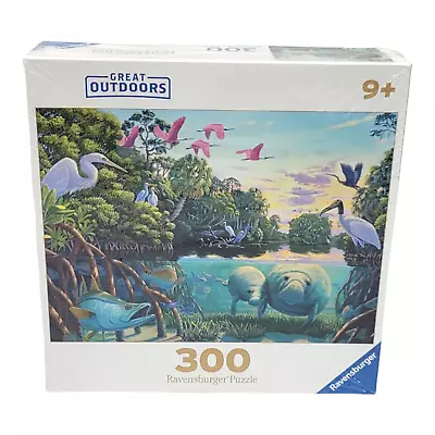 Ravensburger Great Outdoors 300pc Jigsaw Puzzle Manatee Moments 19.5 X14  NEW • $21.59