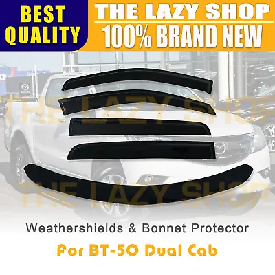 Bonnet Protector Weathershields For Mazda BT-50 Dual Cab 11-20 #B • $145