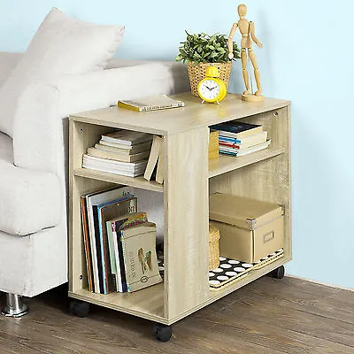 SoBuy® Moveable Lamp Side Table End Table Coffee Table With Shelves FBT34-N UK • £39.95