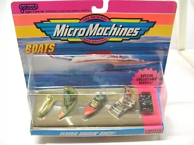 Micro Machines 6400 Boats Collection Classic Cruisin' Boats By Galoob • $40