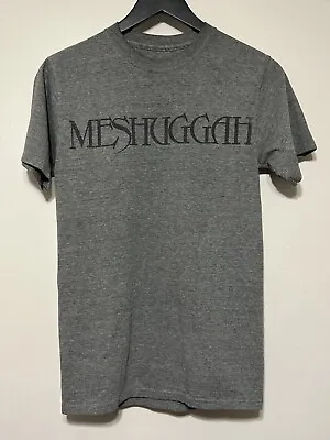 Vintage Meshuggah Spellout T Shirt Size S Heather Grey • $35