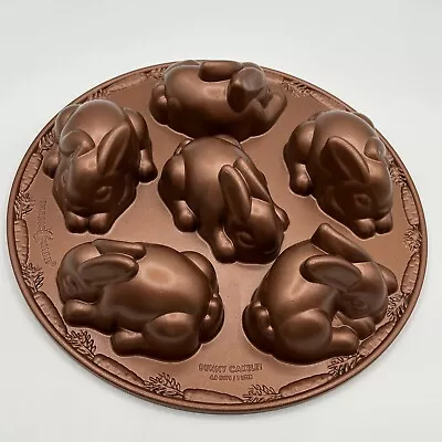 NORDIC WARE EASTER Baby Bunny Rabbit Cakelet Copper Color Pan Mold 4.5 Cups • $25