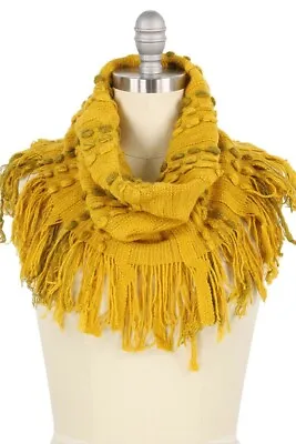 Jinscloset Women's Winter Warm Stitch Mix Knit Tube With Tassel Infinity Scarf • $14.99