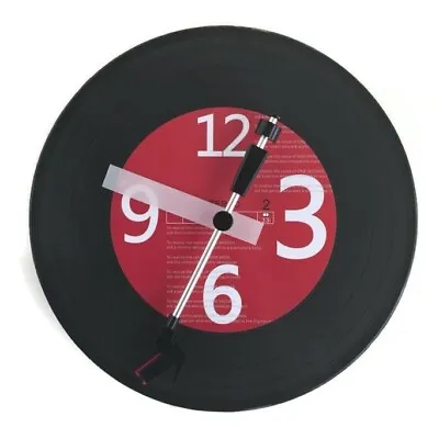 NEW 12  Vinyl Record Wall Clock With Turntable Stylus As Wall Art Home Decor  • $59.99