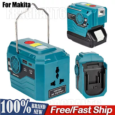 200W Power Inverter For Makita 18V Battery To AC 120V/220V Portable With Light • $33.99