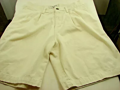 Z Cavaricci Girls Stretch Beige Chino Shorts Size 16 ( 28in Waist 7.5 In Inseam  • $13.94