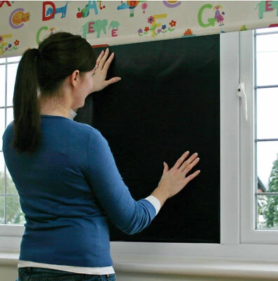 £24.95 • Buy Magic Blackout Bedroom Window Blind Reusable Self Adhesive Static 10 Sheet Roll