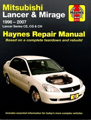 Lancer Mitsubishi Mirage Shop Manual Service Repair Haynes Book 96-07 • $69.95