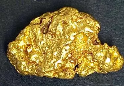 GOLD NUGGET Natural AUSSIE 13.435 GRAMS Placer Australian 97-98% Pure • $1131