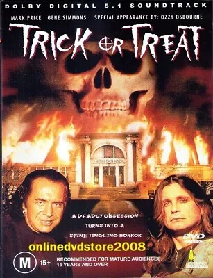 TRICK Or TREAT (Gene SIMMONS Ozzy OSBOURNE) ROCK Music HORROR Film DVD Region 4 • $16