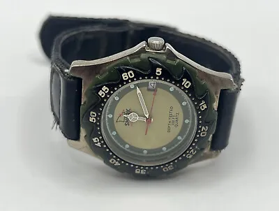 Vintage FreeStyle Shark Wrist Watch Black Surf Swim 300ft Waterproof Quartz • $89