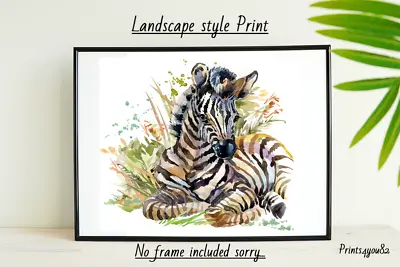 Zebra A4 Print Picture Poster Wall Art Home Decor Unframed New Gift Animals • £3.99