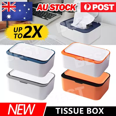 1/2PCS Wipes Dispenser Box Wet Baby Wipes Holder Tissue Storage Case With Lid • $10.45