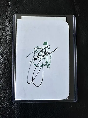 $74.99 • Buy Zach Johnson   Signed JSA Autographed Masters Augusta National Scorecard PGA