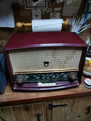 Vintage Philips Valve Radio For Restoration With Bluetooth Mini Amp L👀K!!!  • $62.26