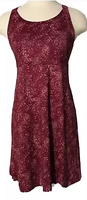 Columbia Cold Bay Dress Burgundy Racerback Activewear Athleisure Dress Large • $24.98