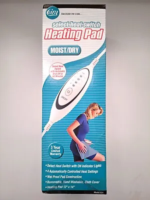 Cara Heating Pad Select Heat Switch Moist/Dry 12 X 14 Inches 90 Min. Timer - NEW • $17.99