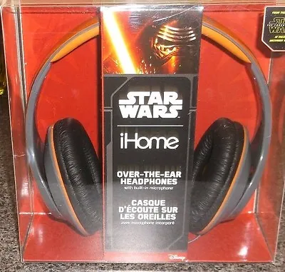 Star Wars The Force Awakens Ihome Over The Ear Headphones New Microphone Movie • $23.95