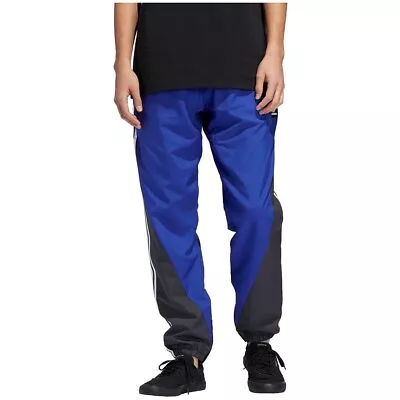 Rare Adidas Originals Insley Nylon Pants Scally Trackies Blue Black Small • £73.97