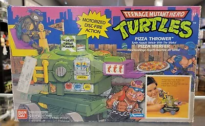 RARE Vintage Playmates TMNT Teenage Mutant Turtles Pizza Thrower In Box • $99.99