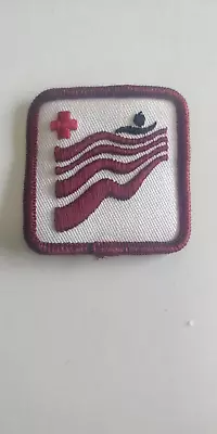 Vintage Canadian Red Cross Swim Badges - Maroon • $5.89