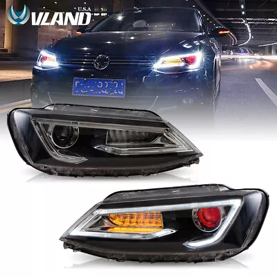 For 2011-2018 Volkswagen VW Jetta Headlights Demon Eyes W/Sequential Indicator • $428.99