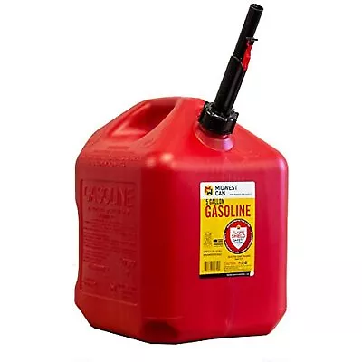 Quick-Flow Spout Midwest Can 5610 Gas Can - 5 Gallon Red • $42.01