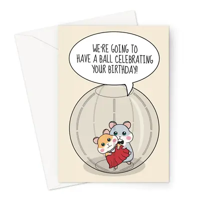 Hamster Dance Birthday Card - Ball Room Dancing Pun • £2.99