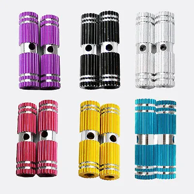 2 PCS Colorful Kid Alloy Bike Stunt Foot Pegs For Bike Bicycle BMX Fixie Axle • $8.99