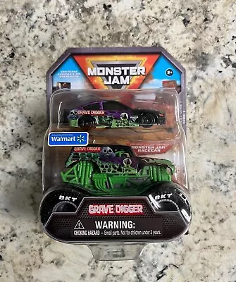 NEW 2022 Monster Jam Walmart Exclusive Series 1 Grave Digger With Stock Car VHTF • $20