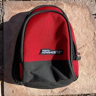 Nintendo GameBoy Advance SP Carrying Backpack/Shoulder Bag Red/Black - No Strap • $18