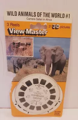 View-Master 3D Wild Animals Of The World #1 Safari Africa 3 Reels Pack #4080 • $19.99