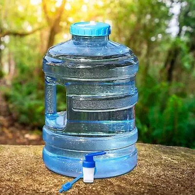 15L Water Container With Spigot Outdoor Water Bucket For Hiking Dish Washing • $24.68
