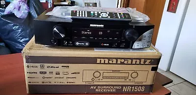 Marantz NR1508 5.2-Channel A/V Receiver 4K HDR  W REMOTE MANUALS TURNS ON • $110