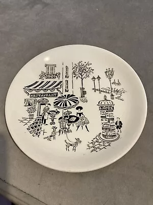 Alfred Meakin 1950s Paris/French Street Scene Side Plate • £9