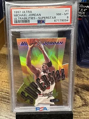 1997 Ultra Michael Jordan Ultrabilities - Superstar #1 PSA 8 Rare Case Hit • $1999.99