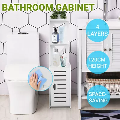 120CM Bathroom Toilet Storage Cabinet Laundry Cupboard Corner Shelf Rack Quality • $48.35