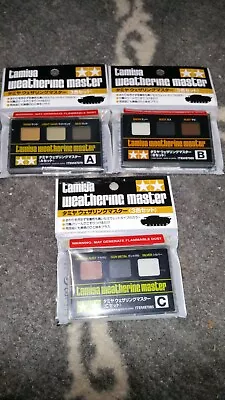 Tamiya Weatherine Master - Pigments For Models/Miniatures (1 Set Of ABC) • $30