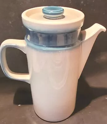 £12 • Buy Wedgwood Blue Pacific Coffee Pot 1960's 
