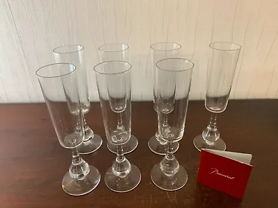 12 Flutes Champage Model José Boris Tabacoff Crystal Baccarat / Price Per Unit • $246.61