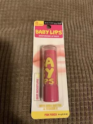 MAYBELLINE BABY LIPS DR RESCUE MEDICATED BALM 25 Pink Punch - New/sealed • $12.98