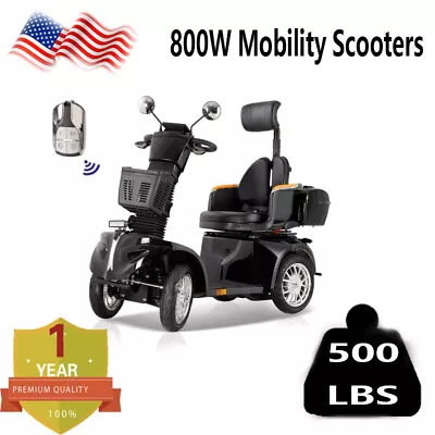 Heavy Duty 4 Wheel Mobility Scooters 800W 60V 20Ah Powerful For Seniors • $2179.99