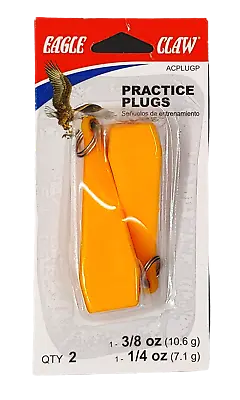 Eagle Claw Freshwater/Saltwater Plastic Casting Plugs Yellow ACPLUGP • $5.79
